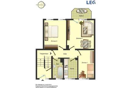 Wohnung zum Mieten in Lünen 519,00 € 59.05 m²