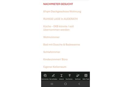 NACHMIETER SOFORT 3 Zimmer Küche Bad + Badewanne + Gäste WC - Alflen