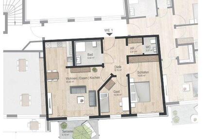 Moderne 3-Zimmer-Erdgeschosswohnung - Mitwitz
