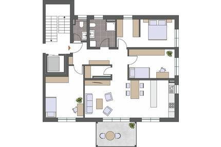 Neuwertige 4,5-Zimmer Wohnung in ruher Lage mit attraktiver Ausstattung zur langfristigen Anmietung - Konstanz Wollmatingen