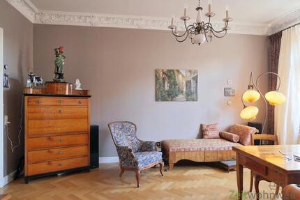 (EF1256_M) Dresden: Johannstadt-Nord, stilvoll möblierte Wohnung mit Parkett, Stuckdecken, Aufzug und, Balkon