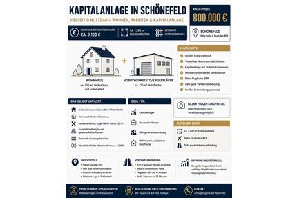 Einfamilienhaus + Hobbywerkstatt+Lager Halle - Schönefeld