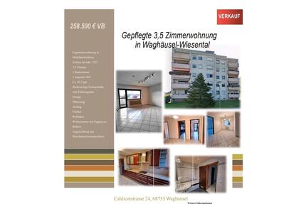 3,5 Zimmerwohnung in Waghäusel-Wiesental - Provisionsfrei!!