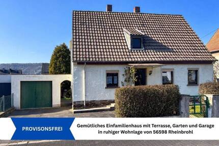 Gemütliches Einfamilienhaus mit Terrasse, Garten und Garage in ruhiger Wohnlage von Rheinbrohl