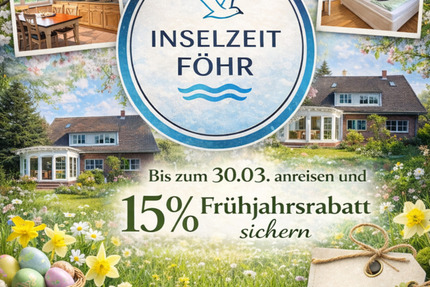 15 % Frühjahrsrabatt im Haus Windrose - Wyk Auf Föhr
