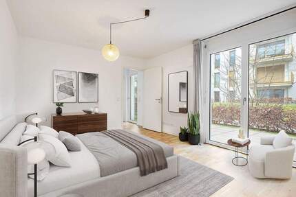 Sofort einziehen - mitten im Grünen: Phantastische 3,5-Zimmer-Gartenwohnung mit Lechblick - Landsberg am Lech