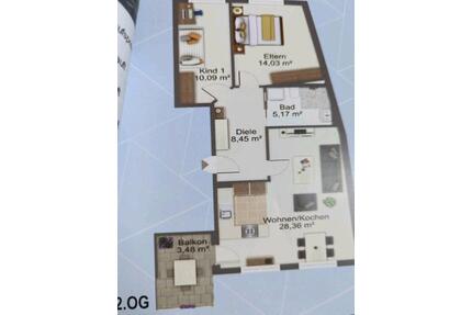 Wohnung zu vermieten - 1.100,00&nbsp;EUR Kaltmiete, ca.&nbsp; 70,00&nbsp;m&sup2; in Nürnberg (PLZ: 90482) Erlenstegen