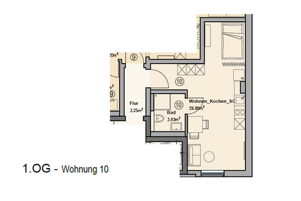 Wohnung zum Mieten in Augsburg 620,00 € 31 m²