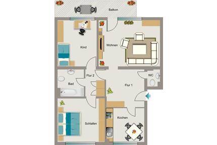 Wir vermieten Platz für die ganze Familie - Herten