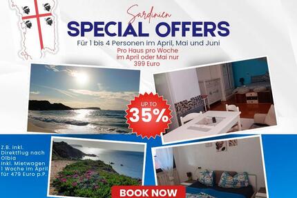 Sonderangebot April und Mai Ferienhaus auf Sardinien - Holzhausen an der Haide