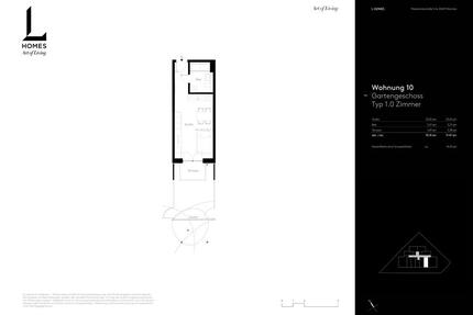 Erstbezug: Moderne 1-Zimmer-Neubauwohnung mit Garten in München