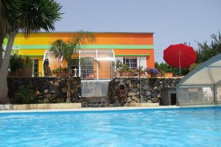 Ferienhaus La Palma: 75qm², Meerblick, gr. Pool, 2 Schlafzimmer - Spelle