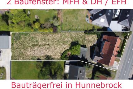 Zwei Baufenster für MFH & EFH DH - Bauträgerfrei in Hunnebrock - Bünde