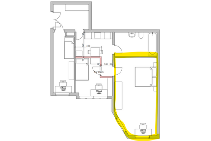 Wohnung zum Mieten in Leipzig 350,00 € 8 m²