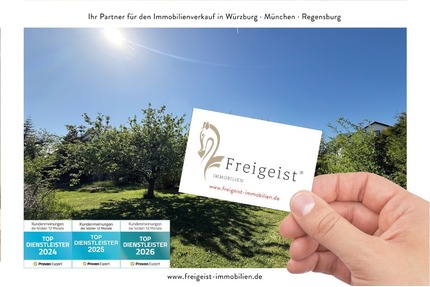 Sonniges Baugrundstück für Einfamilien-, oder Doppelhaus in einer der schönsten Lagen von Höchberg