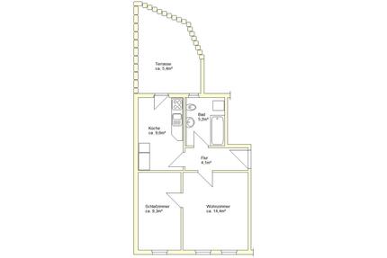 Eigentumswohnung - 42.000,00&nbsp;EUR Kaufpreis, ca.&nbsp; 42,60&nbsp;m&sup2; in Altenburg (PLZ: 04600)
