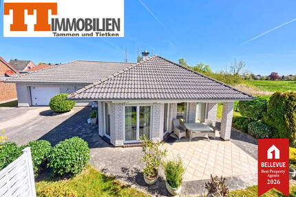 TT bietet an: Anfragestopp!!! Ebenerdig wohnen mit Stil - Exklusiver 4-Zimmer-Bungalow in traumhafter Endlage von Middelsfähr! - Schortens-Middelsfähr Ostiem