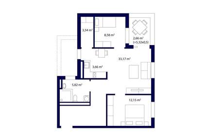 Wohnung zum Kaufen in Sandhausen 280.000,00 € 70.57 m²