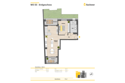 Wohnung zum Kaufen in Ehrenfeld 587.900,00 € 79 m²
