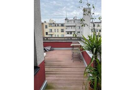 BEFRISTET 2-Zimmer-Wohnung im Gerling Viertel möbliert mit großer Dachterrasse für 3 Jahre - Köln Altstadt-Nord