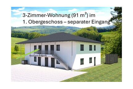 Erstbezug Bogen: Exklusive 3-Zimmer-Wohnung mit eigenem Eingang