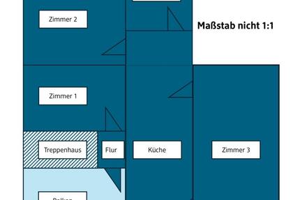 Helle 3ZKB Wohnung mit großem Balkon - Ottrau