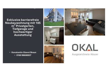 Exklusive barrierefreie Neubauwohnung mit 185 m² Privatgarten, Tiefgarage und hochwertiger Ausstattung - Bruchköbel