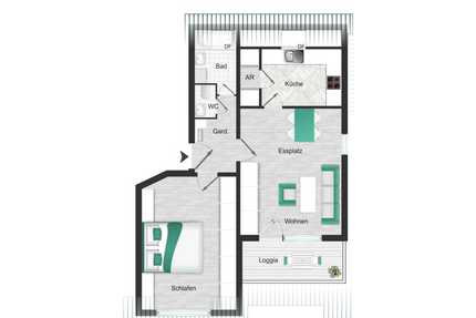 Wohnung zum Kaufen in Schwäbisch Hall 228.000,00 € 60.87 m²