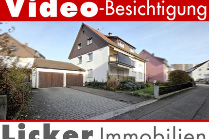 Nur 2.945 €m² - 3 Fam.-Haus mit Doppelgarage in ruhiger Lage - Ostfildern Nellingen