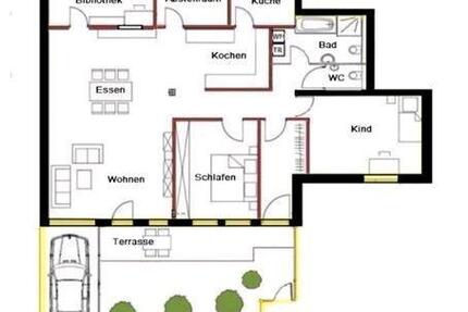 Provesionsfreie kernsanierte 5 Ziemmerwohnung in Top-Lage - Göppingen Bruckwasen