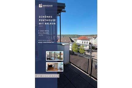 3ZKB Penthouse Wohnung in direkter Stadtlage von Dillingen - Dillingen (Saar)