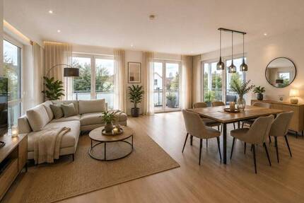 Lichtdurchflutete 3 Zimmer Wohnung + frei + XXL-Balkon + BJ 2003 - Mering Reifersbrunn