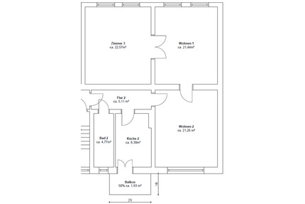 3-Zimmer-Wohnung in Bad Freienwalde - Bad Freienwalde (Oder)