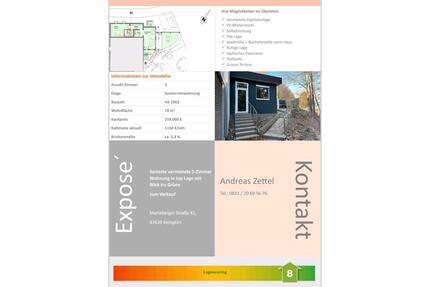 Wohnung als Kapitalanlage (78m², top Lage, vermietet) - Kempten (Allgäu) Auf dem Lindenberg