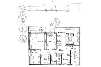4-Zimmer-Wohnung ruhige Lage - 705,00&nbsp;EUR Kaltmiete, ca.&nbsp; 100,00&nbsp;m&sup2; in Kulmbach (PLZ: 95326) Blaich