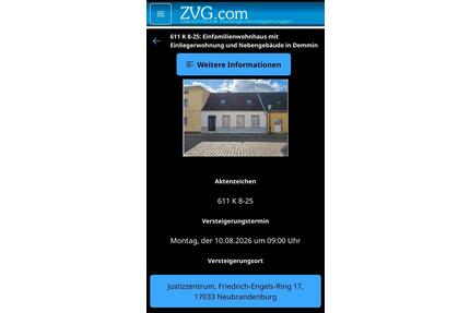 Einfamilienwohnhaus mit Einliegerwohnung - Demmin