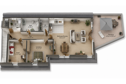 Wohnung zum Kaufen in Lustadt 429.000,00 € 113 m²