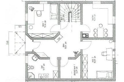 Mitten im Grünen - 695,00&nbsp;EUR Kaltmiete, ca.&nbsp; 82,50&nbsp;m&sup2; in Siegen (PLZ: 57080) Eiserfeld