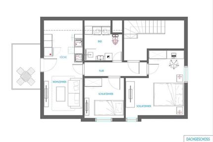 3-Zimmer-DG-Wohnung mit 12 m² Terrasse - ab 01.07 !! - Haßmersheim