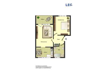 Wohnung zum Mieten in Bergkamen 419,00 € 52.04 m²