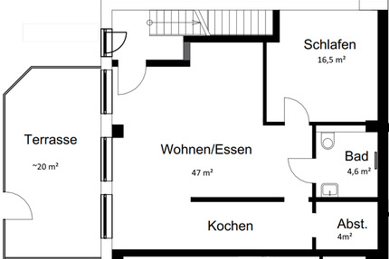 2 -Zimmer Wohnung im Erdgeschoss in Salzbergen