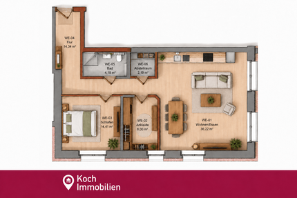 Wohnung zum Kaufen in Aachen 389.000,00 € 79.55 m²