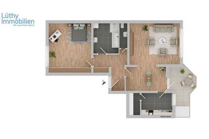 Wohnung zum Mieten in Biberach an der Riß 1.050,00 € 77.8 m²