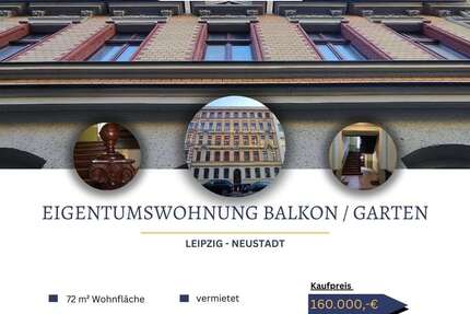 Wohnung zum Kaufen in Leipzig Neustadt-Neuschönefeld 160.000,00 € 72 m² - Leipzig / Neustadt-Neuschönefeld