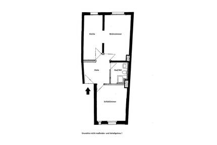 2-Zimmer-Wohnung in zentraler Wohnlage von Rudolstadt; Personenaufzug im Haus !