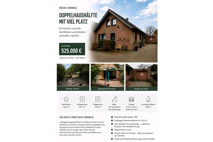 Doppelhaushälfte in Moers Vennikel