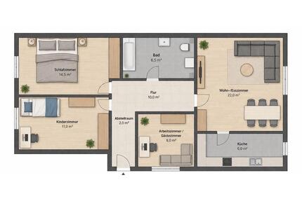 Wohnung in Nordheim - 1.250,00&nbsp;EUR Kaltmiete, ca.&nbsp; 80,00&nbsp;m&sup2; in Nordheim (PLZ: 74226)