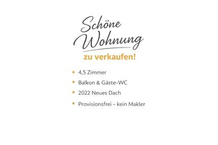 Helle 4,5-Zimmer-Wohnung mit Balkon, Gäste-WC und neuem Dach. - Esslingen am Neckar Brühl