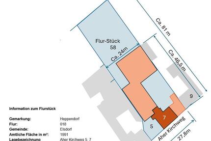 Grundstück 1.991 m² – breite Straßenfront – Elsdorf‑Heppendorf