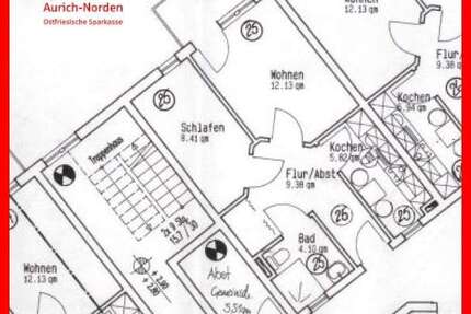 Wohnung zum Kaufen in Norden 123.348,00 € 43.64 m²